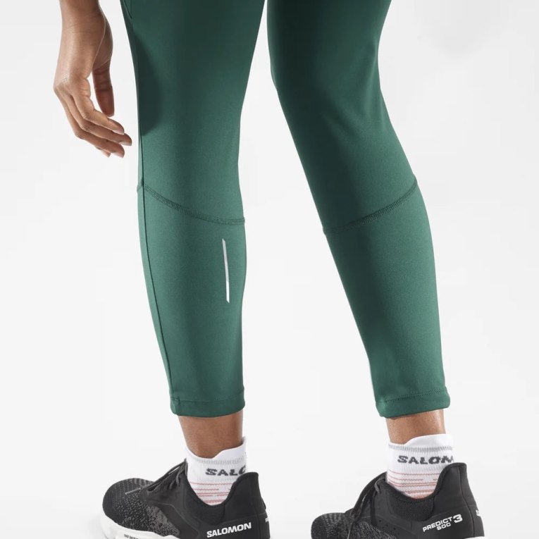 Salomon Cross Run 25'' Women's Running Tights Green | CA 19G76